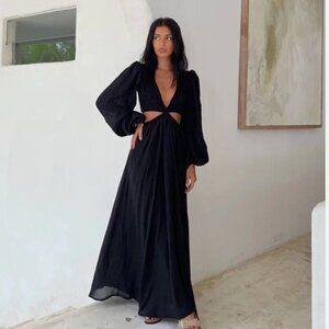 indah flamingo maxi dress Indah Flamingo Maxi Dress in Karta